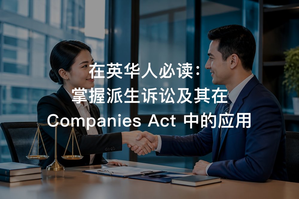 在英华人必读：掌握派生诉讼及其在 Companies Act 中的应用