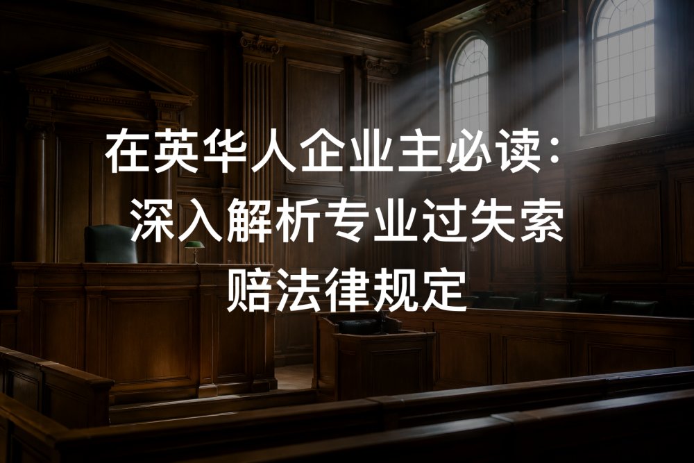 在英华人企业主必读：深入解析专业过失索赔法律规定