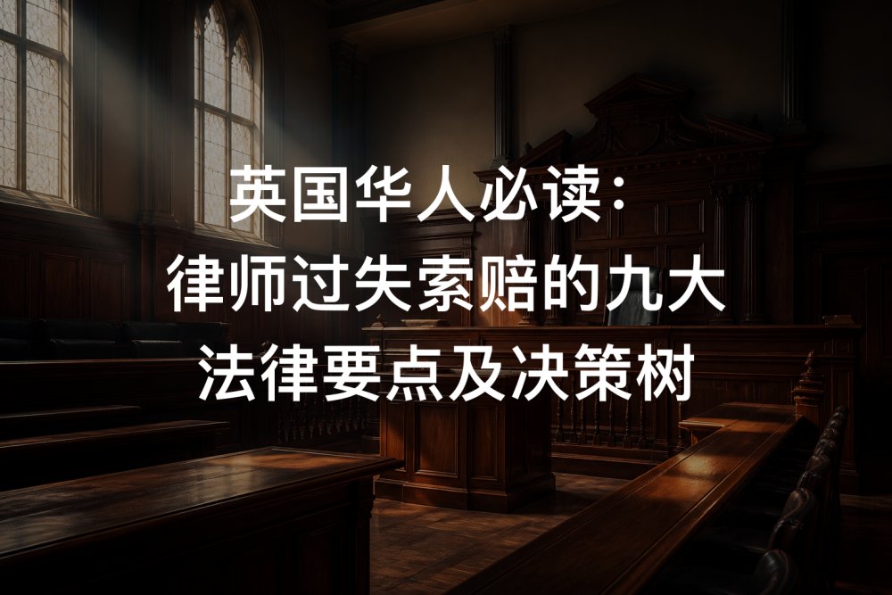 英国华人必读：律师过失索赔的九大法律要点及决策树