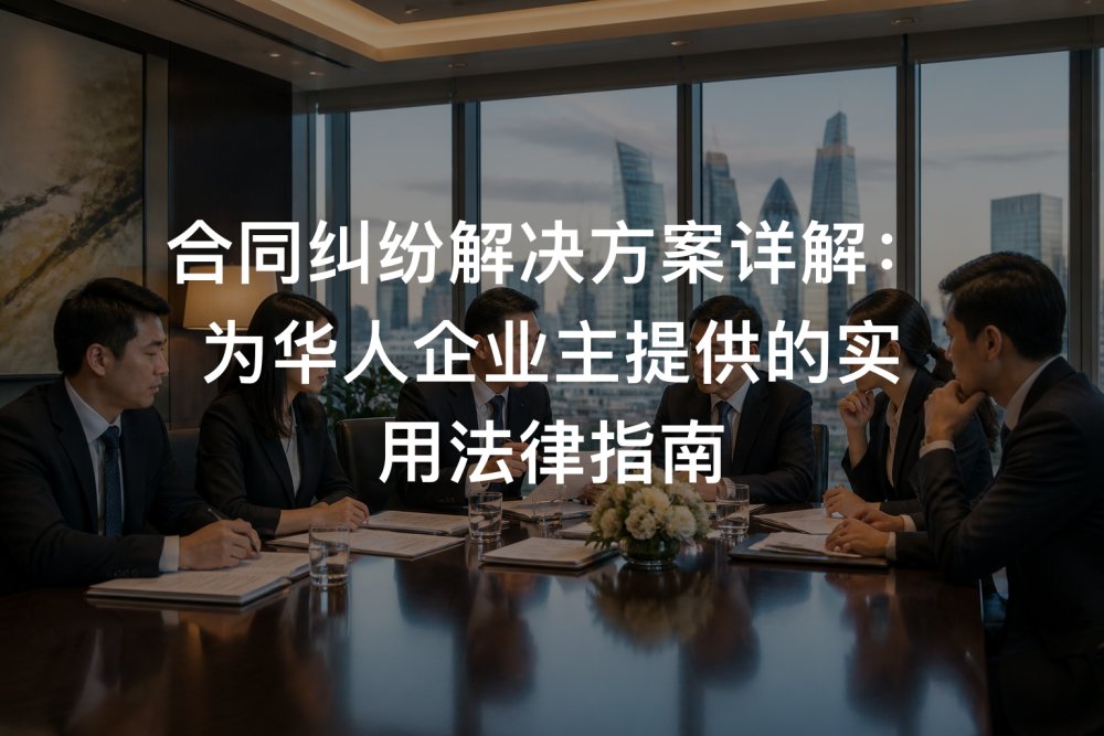 合同纠纷解决方案详解：为华人企业主提供的实用法律指南