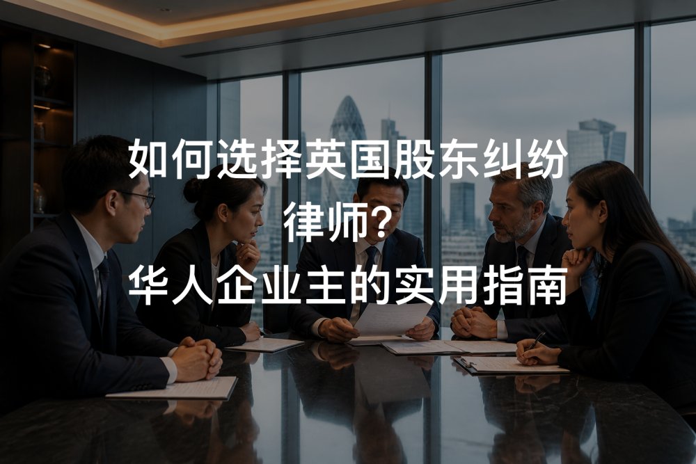 如何选择英国股东纠纷律师？华人企业主的实用指南