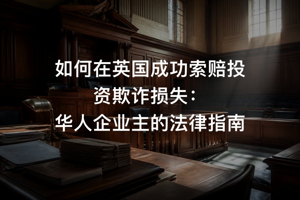 如何在英国成功索赔投资欺诈损失：华人企业主的法律指南