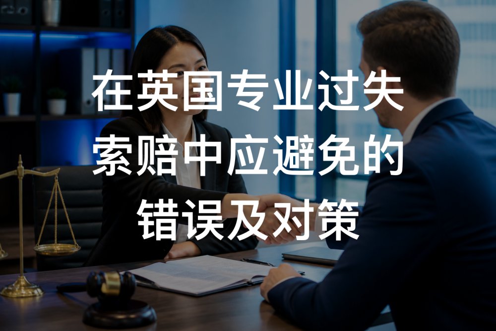 在英国专业过失索赔中应避免的错误及对策