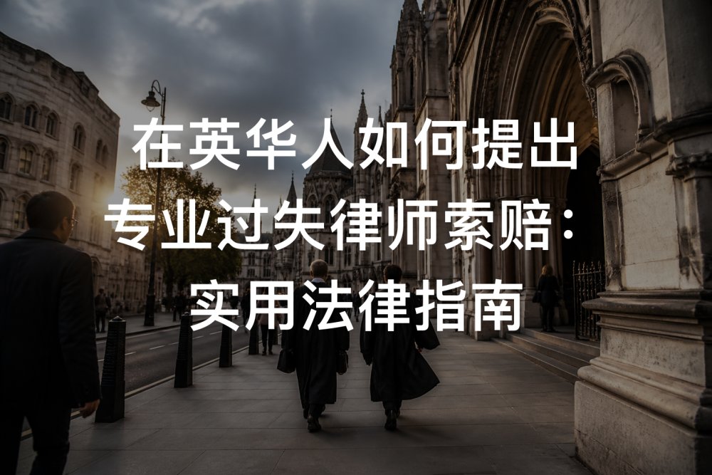在英华人如何提出专业过失律师索赔：实用法律指南