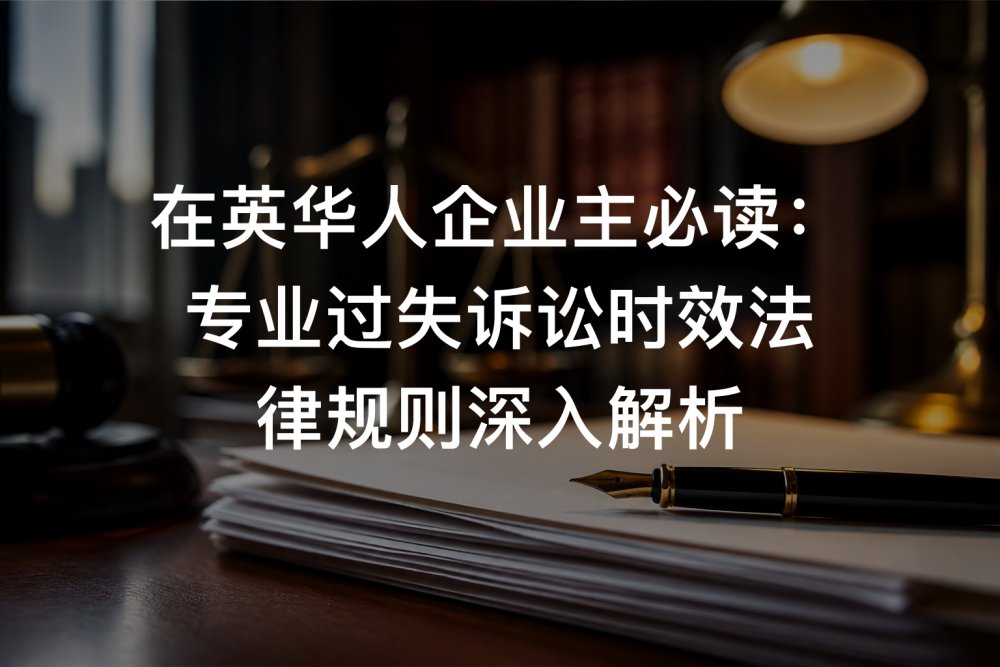 在英华人企业主必读：专业过失诉讼时效法律规则深入解析