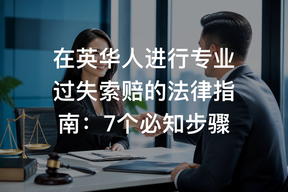 在英华人进行专业过失索赔的法律指南：7个必知步骤