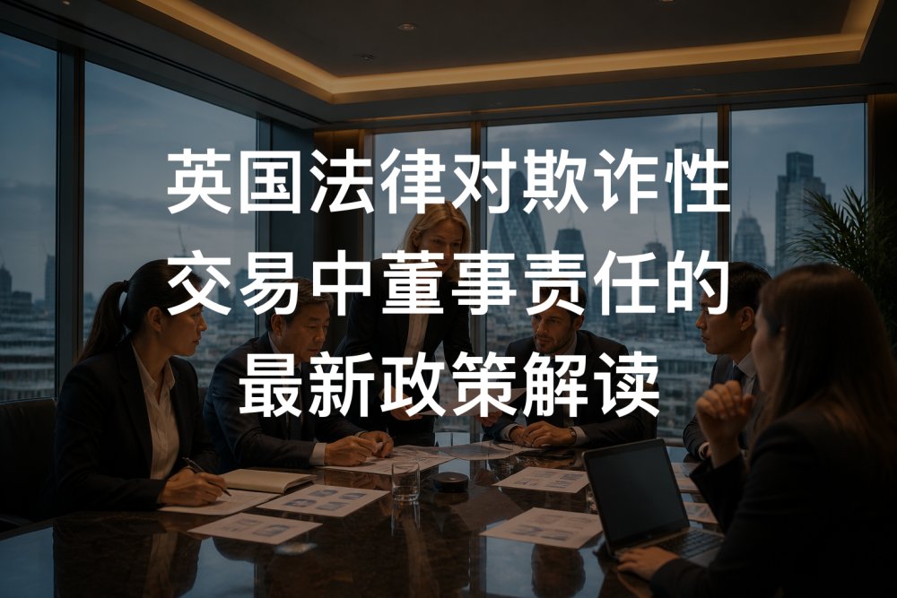 英国法律对欺诈性交易中董事责任的最新政策解读
