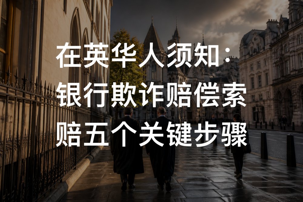 在英华人须知：银行欺诈赔偿索赔五个关键步骤