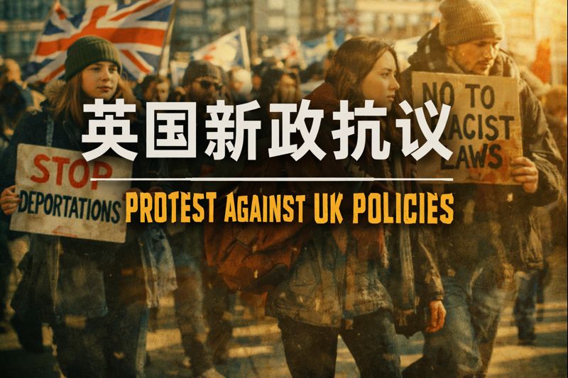 英国新政抗议
