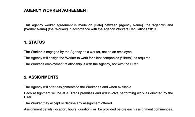英国中介派遣工协议 preview
