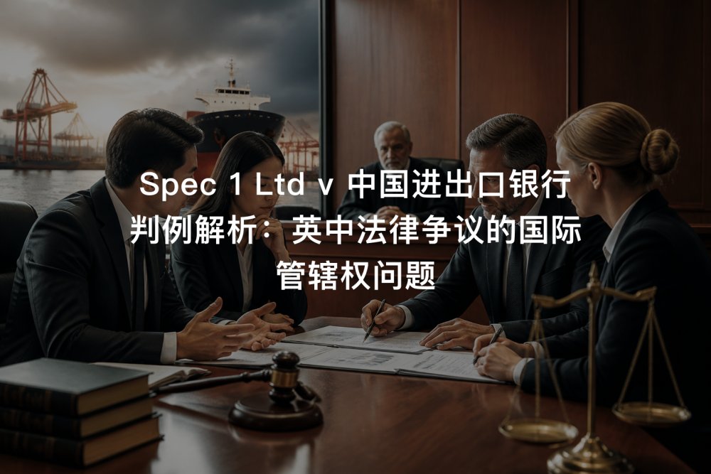 Spec 1 Ltd v 中国进出口银行 判例解析：英中法律争议的国际管辖权问题