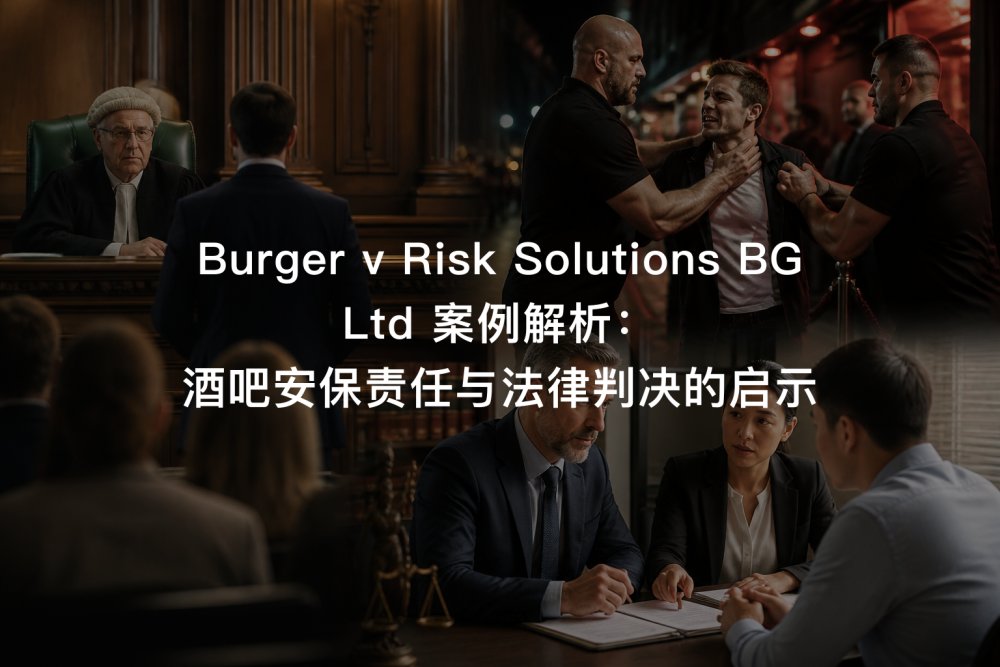 Burger v Risk Solutions BG Ltd 案例解析：酒吧安保责任与法律判决的启示