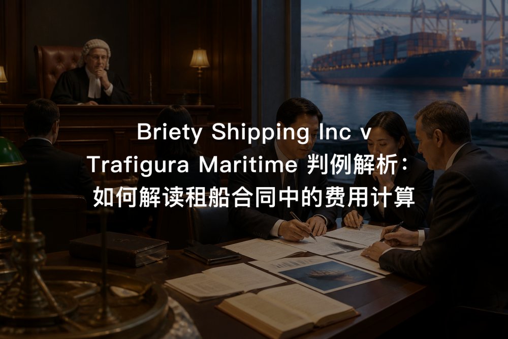 Briety Shipping Inc v Trafigura Maritime 判例解析：如何解读租船合同中的费用计算