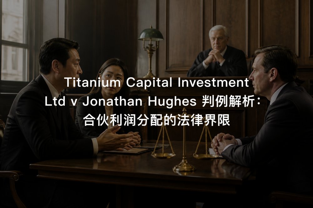 Titanium Capital Investment Ltd v Jonathan Hughes 判例解析：合伙利润分配的法律界限