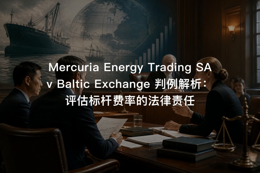 Mercuria Energy Trading SA v Baltic Exchange 判例解析：评估标杆费率的法律责任